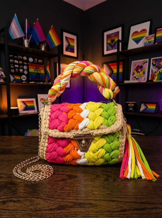 LGBTQ Pride Crochet Bag
